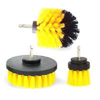 Drill Power Scrub Clean Brush For Leather Plastic Wooden Furniture Car Interiors Cleaning