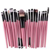 J431 New Design 20pcs  Cosmetic  Eyebrow Shadow Foundation Powder Private Label  Makeup Brush Set